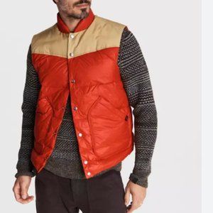 NWT RAG&BONE Down Filled Shield Vest - Fire Red